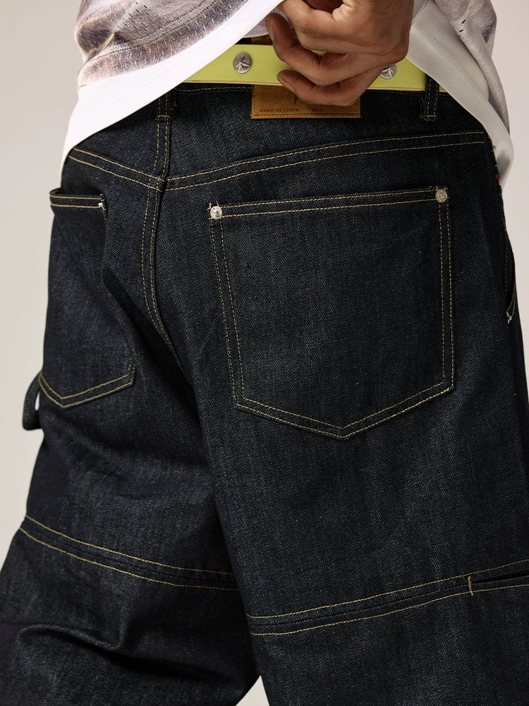 Remedy Loose Straight Casual Six Point Jeans