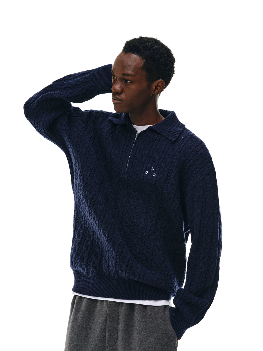 FPA Twisted Lapel Casual Sweater