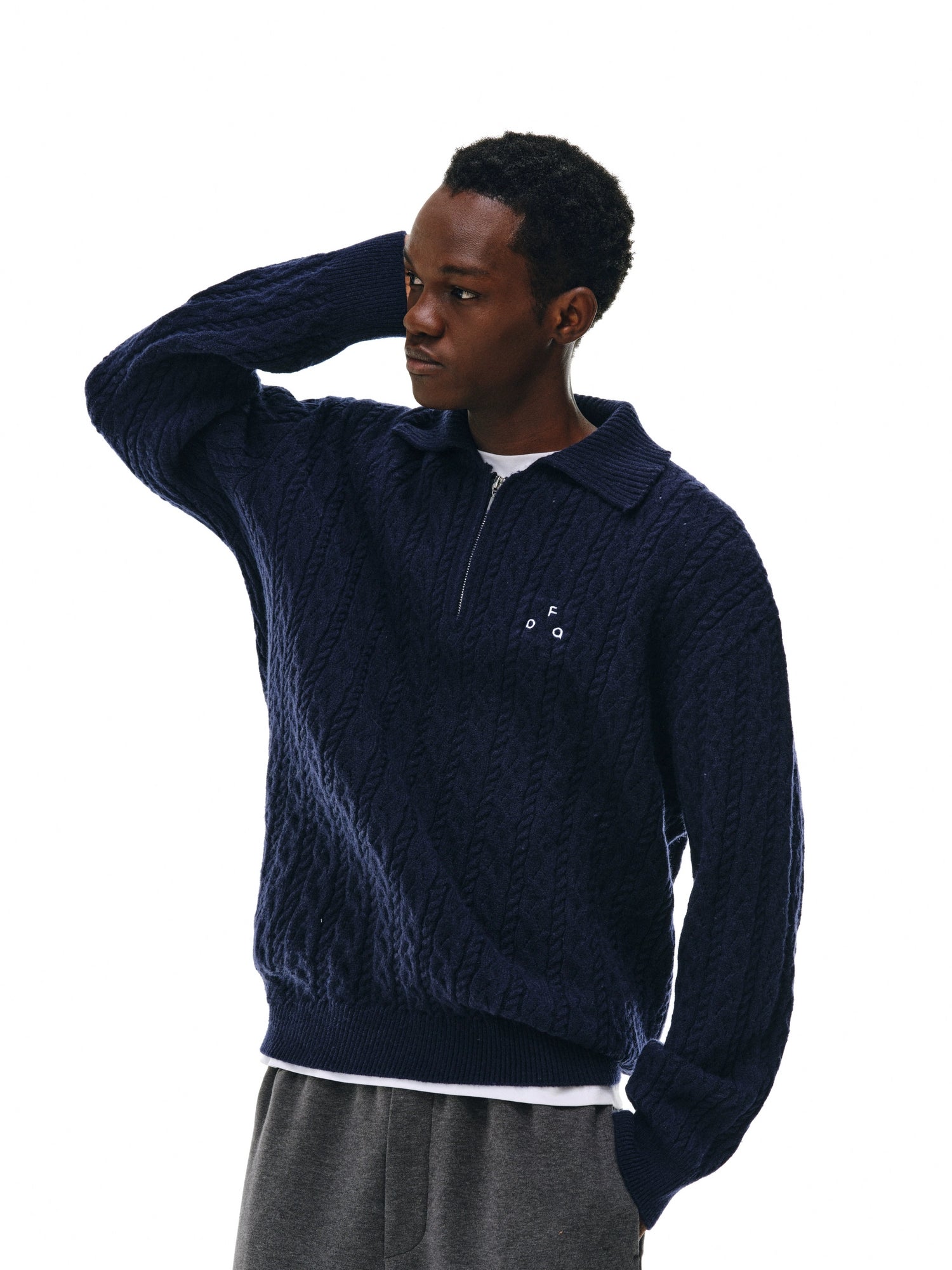 FPA Twisted Lapel Casual Sweater