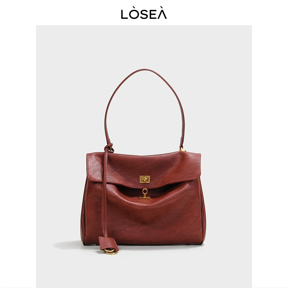 LOSEA Large Capacity Commuter Versatile Shoulder Handbag
