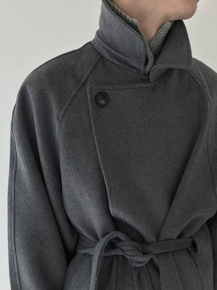 COLN Loose Lace-up Coat