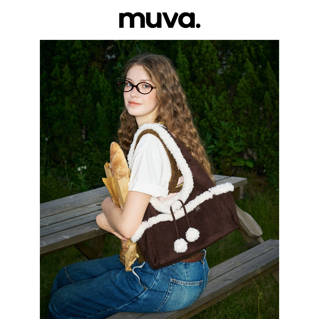 MUVA Cute Plush Tote Bag
