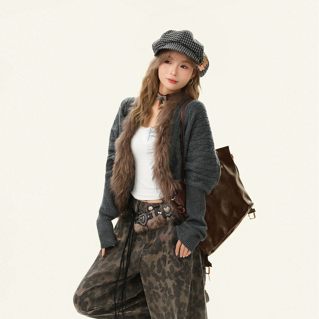 Mershier Vintage Sweater Sweater Cardigan Jacket