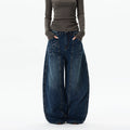 WLNEXT Vintage Wide Leg Loose Diamond Jeans