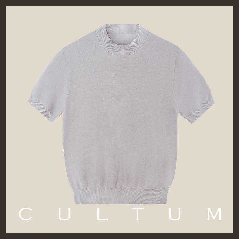 CULTA Light and Breathable Casual Knitted Tee