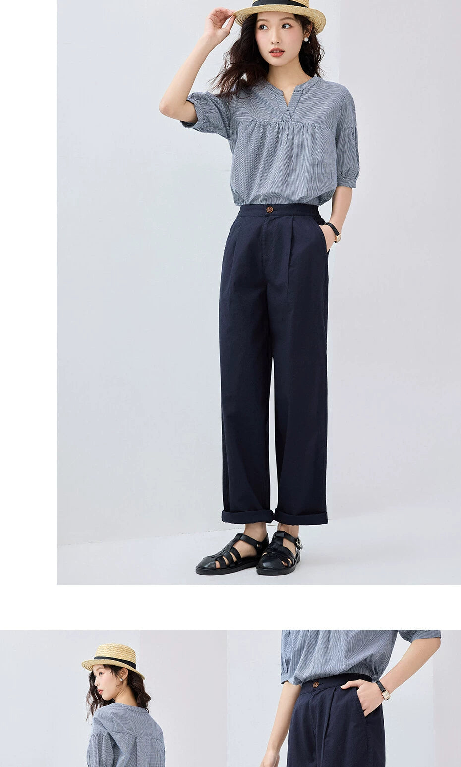 Giordano Pleated Semi-elastic Waist Slacks