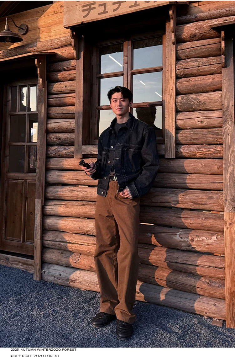 ZOZOFOREST Blue Bull Old Money Barn Denim Jacket
