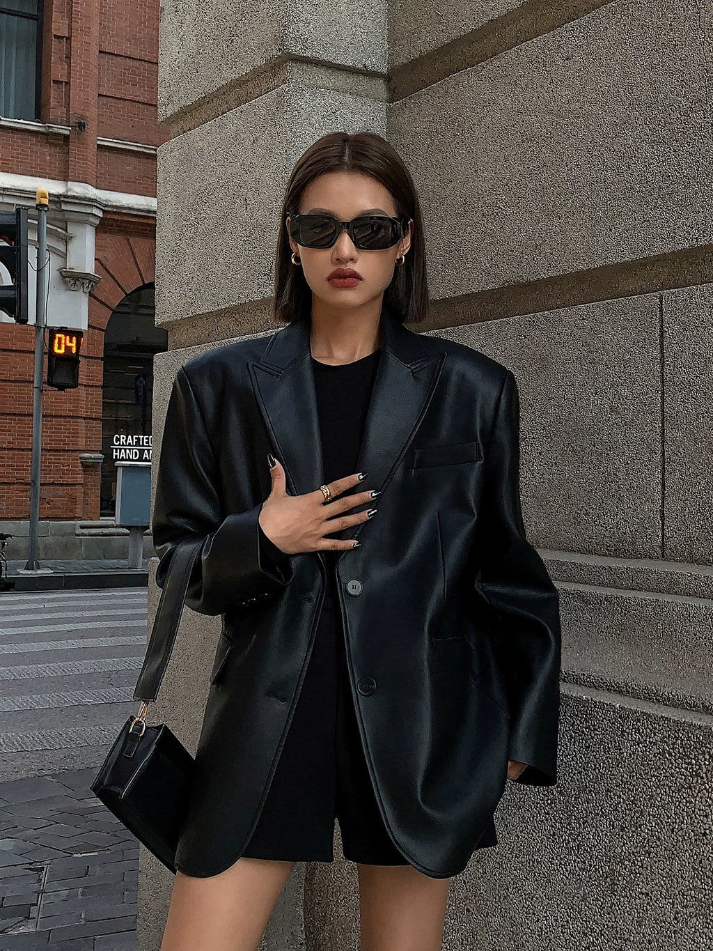 OUSPH Casual Premium Textured Loose Thickened Jacket