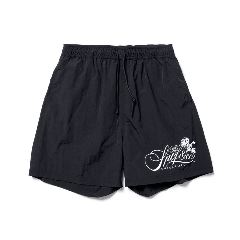 SUPERTOFU Retro Rose-shaped Sports Shorts