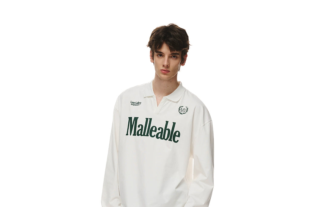 Loopsoon Vintage Polo Collar Loose Casual Long Sleeve