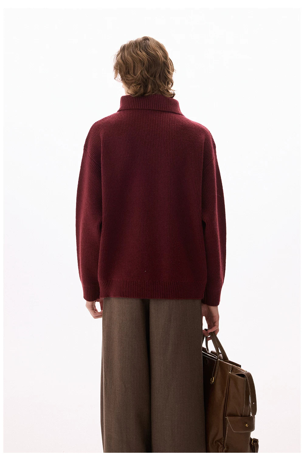 CHOR Turtleneck Knitted Bottomed Thickened Warm Sweater