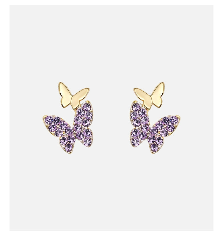 ZEGL Butterfly Small and Delicate Earrings