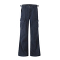 11KN pleated design multi-pocket micro-pull Pants