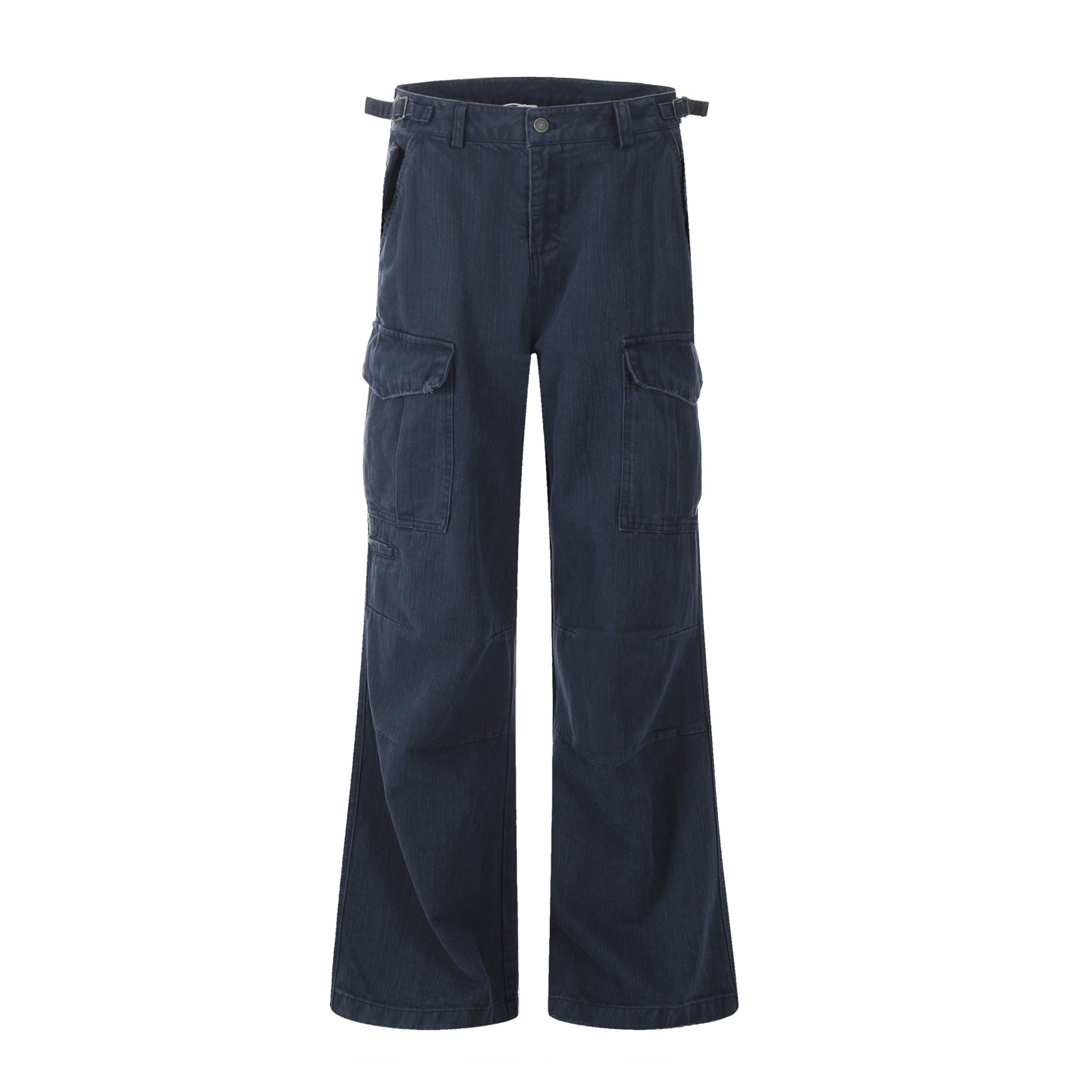 11KN pleated design multi-pocket micro-pull Pants