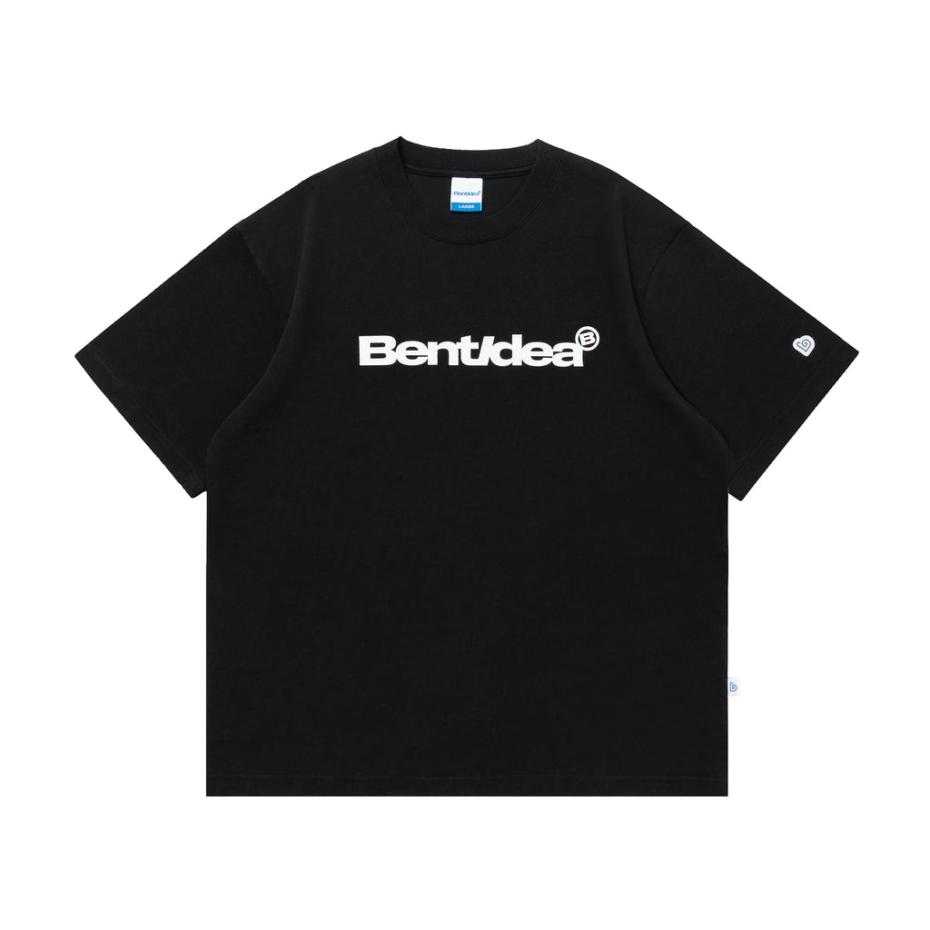 BENT IDEA Letter Print Casual Loose Tee
