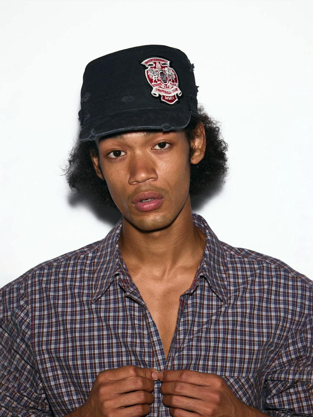 TREclub Embroidery Vandalism Shaved Flat Cap