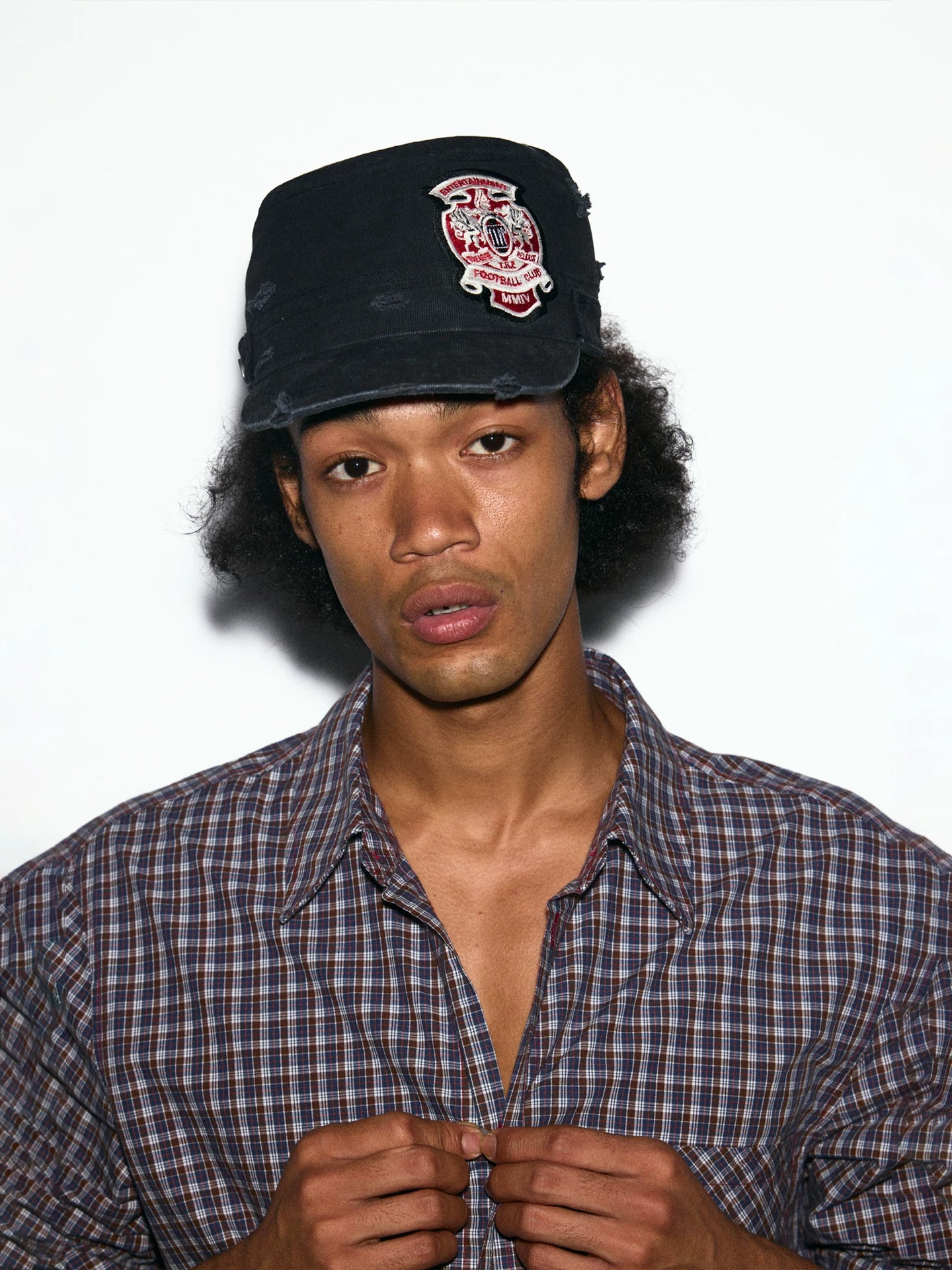 TREclub Embroidery Vandalism Shaved Flat Cap