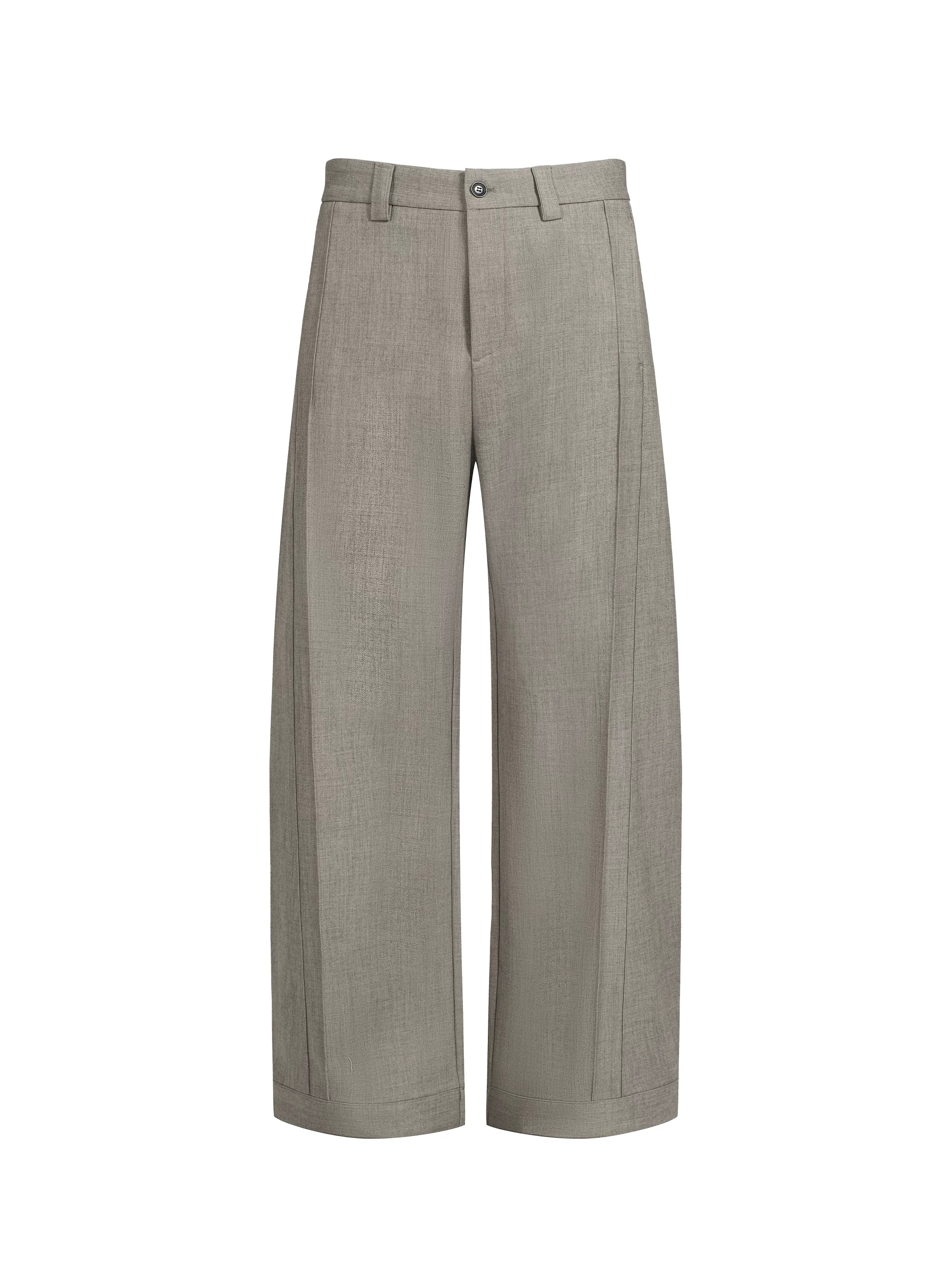 TERRAINCOGNITA Pinch Pleated Silhouette Casual Versatile Trousers