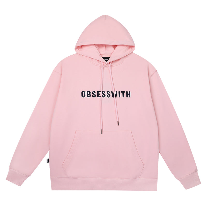 OBSESSWITH Letter Embroidered Hoodie