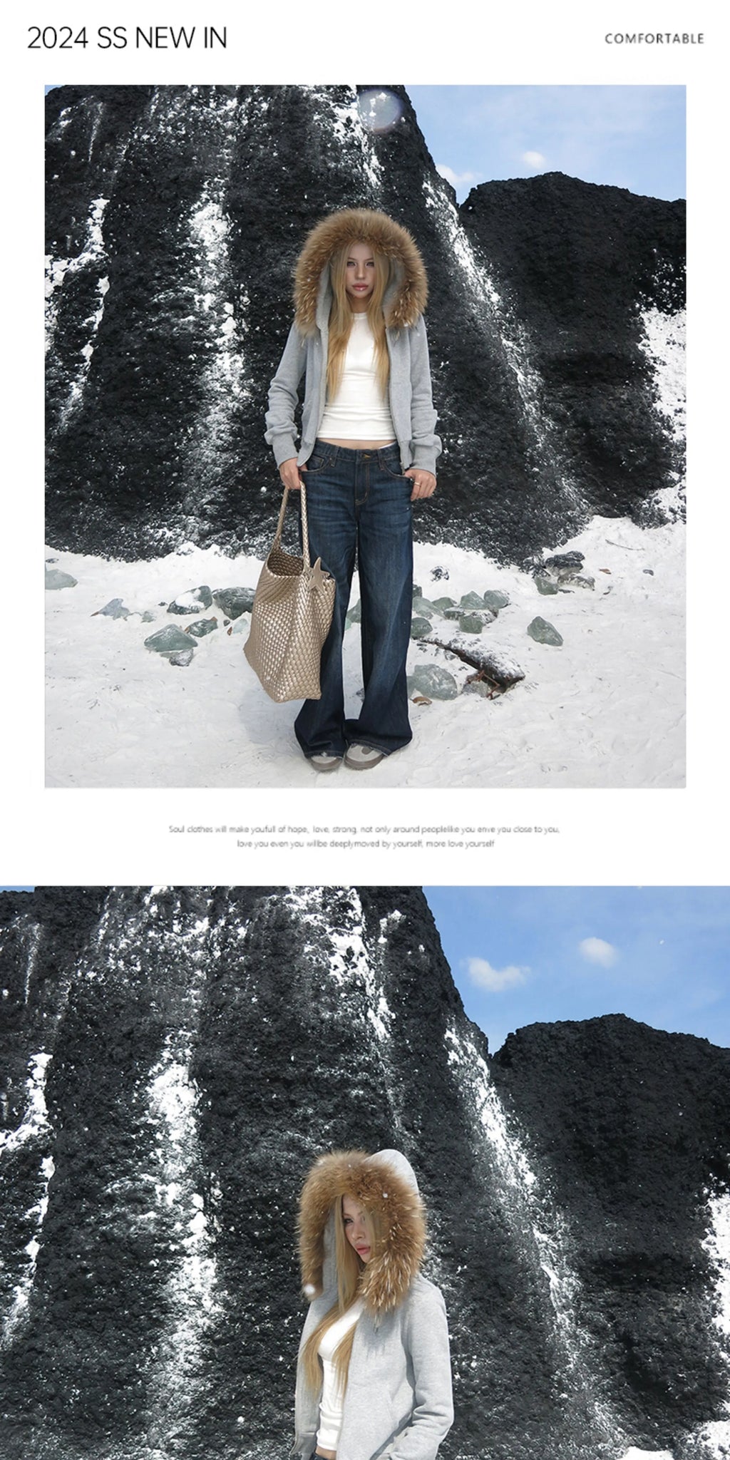 Audwyn Vintage Low Waist Skinny Washed Jeans