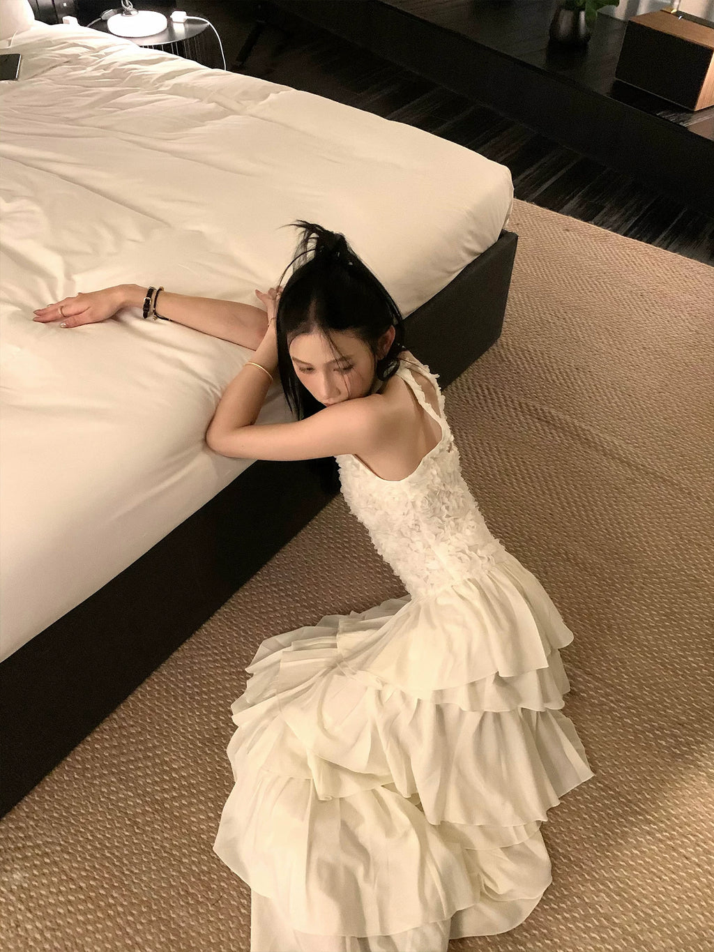 YOUNG KYLIN Neck Sleeveless Backless Waist Dress