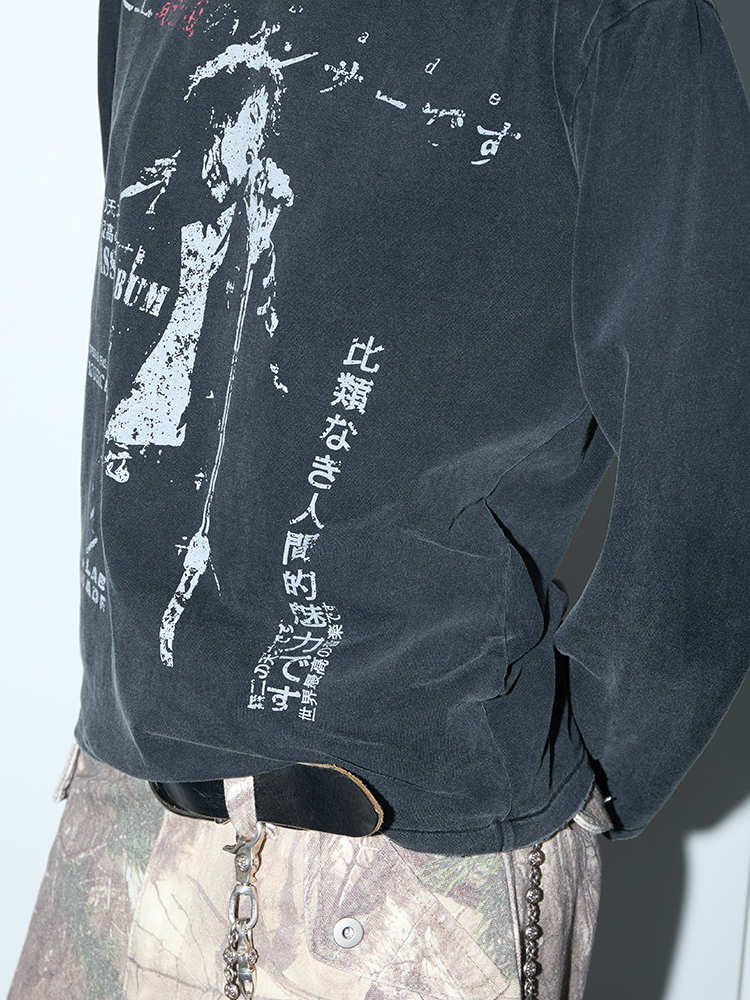 VLABMADE Single Stitch Washed Old Long Sleeve TEE