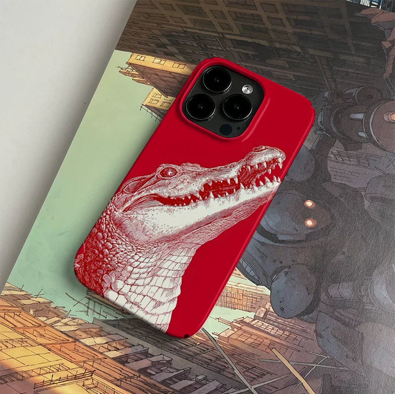 Pbcase Giant Crocodile Niche High-end Apple Phone Case