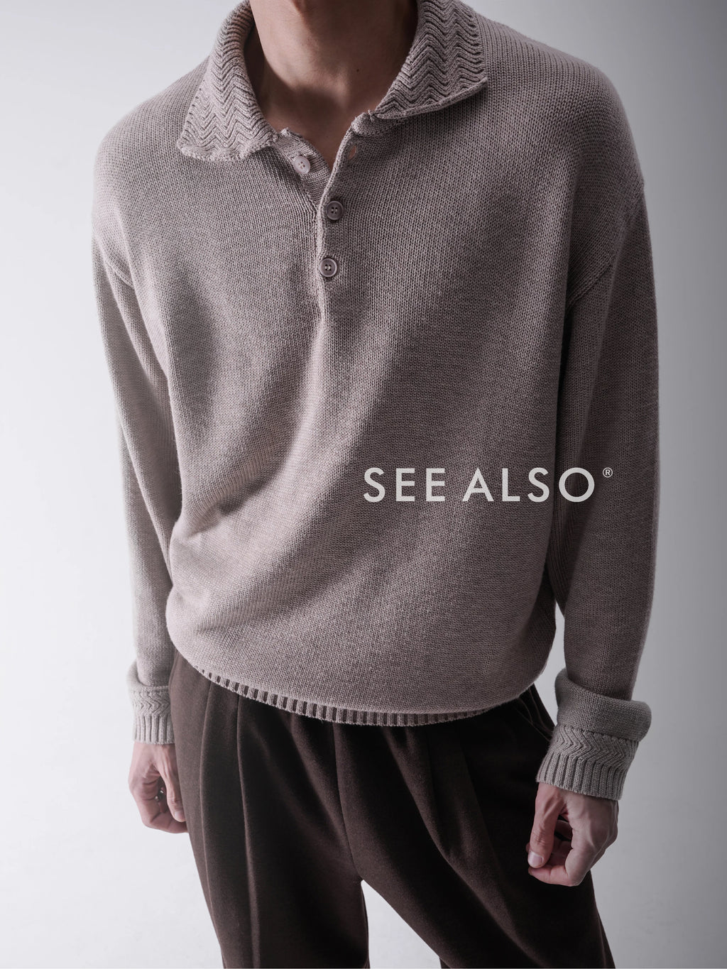 SEE ALSO Casual Thermal Threaded Polo Sweater