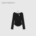 EIGHTHMONTH Slim and Thin Slanted Shoulder Long Sleeves