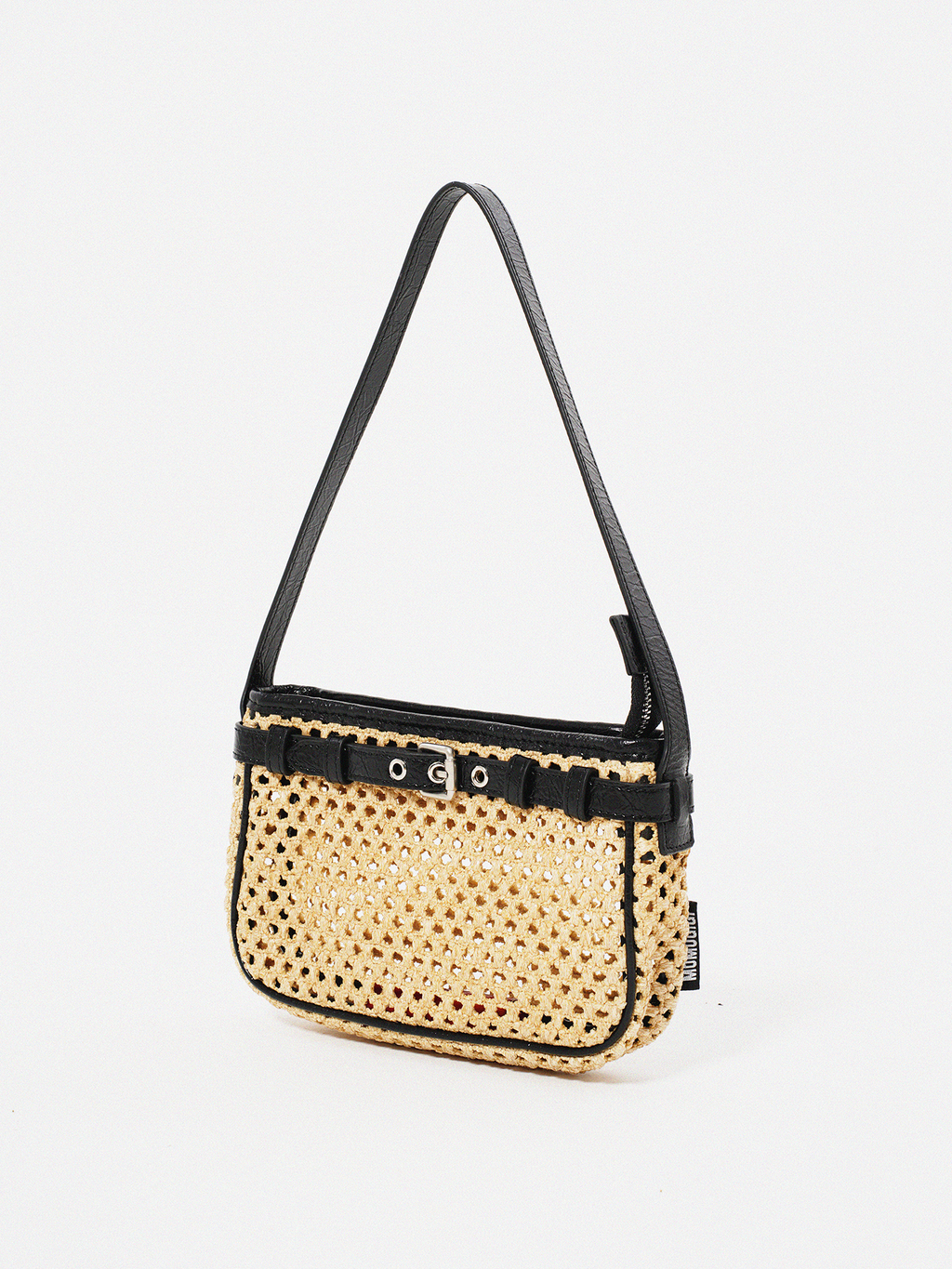 Momogigi Bursting Cowhide Straw Bag