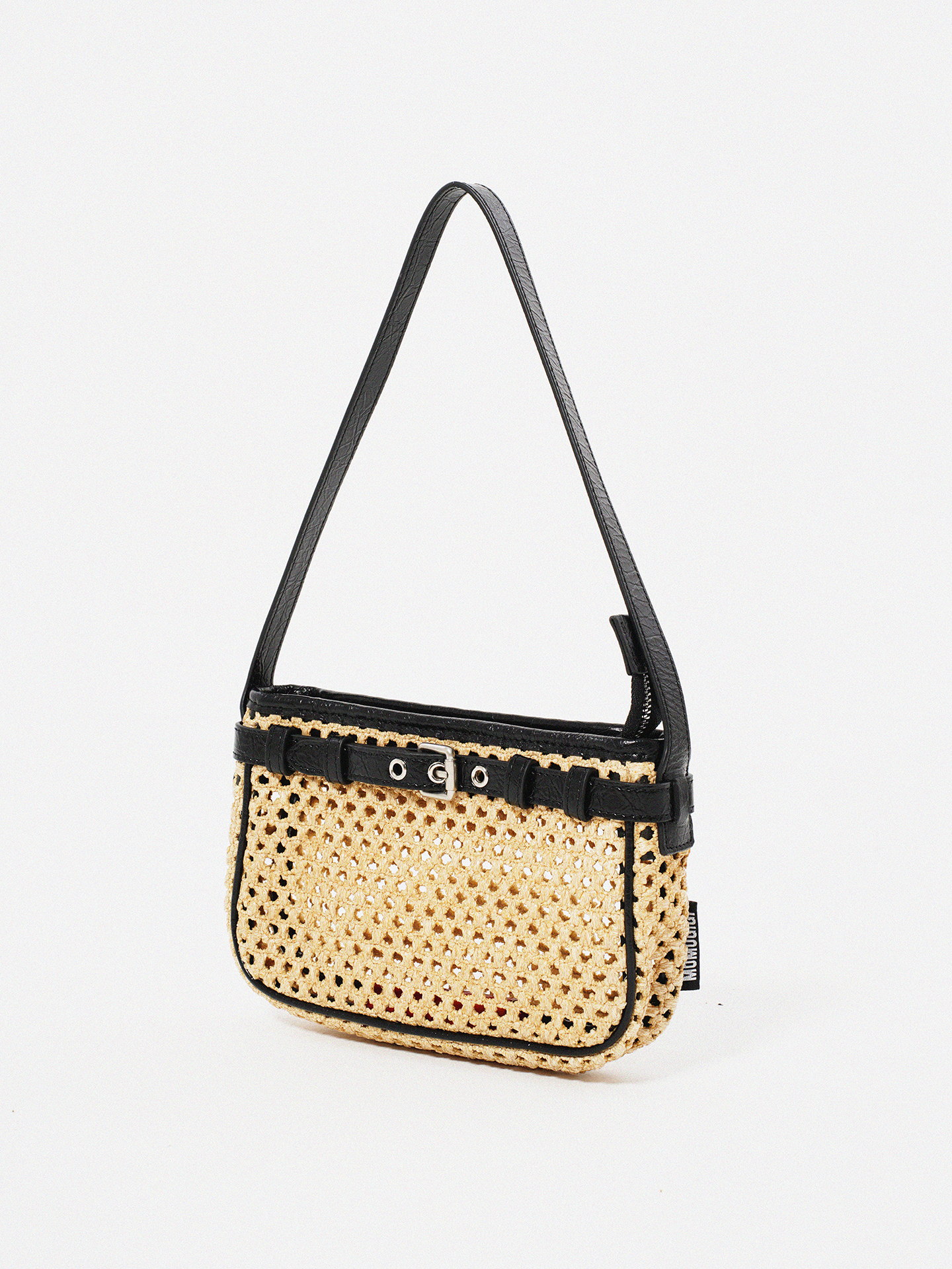 Momogigi Bursting Cowhide Straw Bag