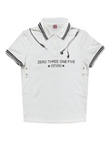 DETW Contrasting Front Shoulder Polo Shirt Tee