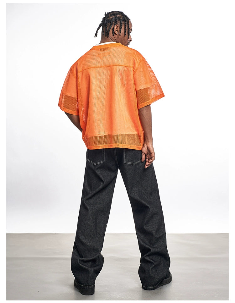 MT99 Perspective Grid Printing Tee