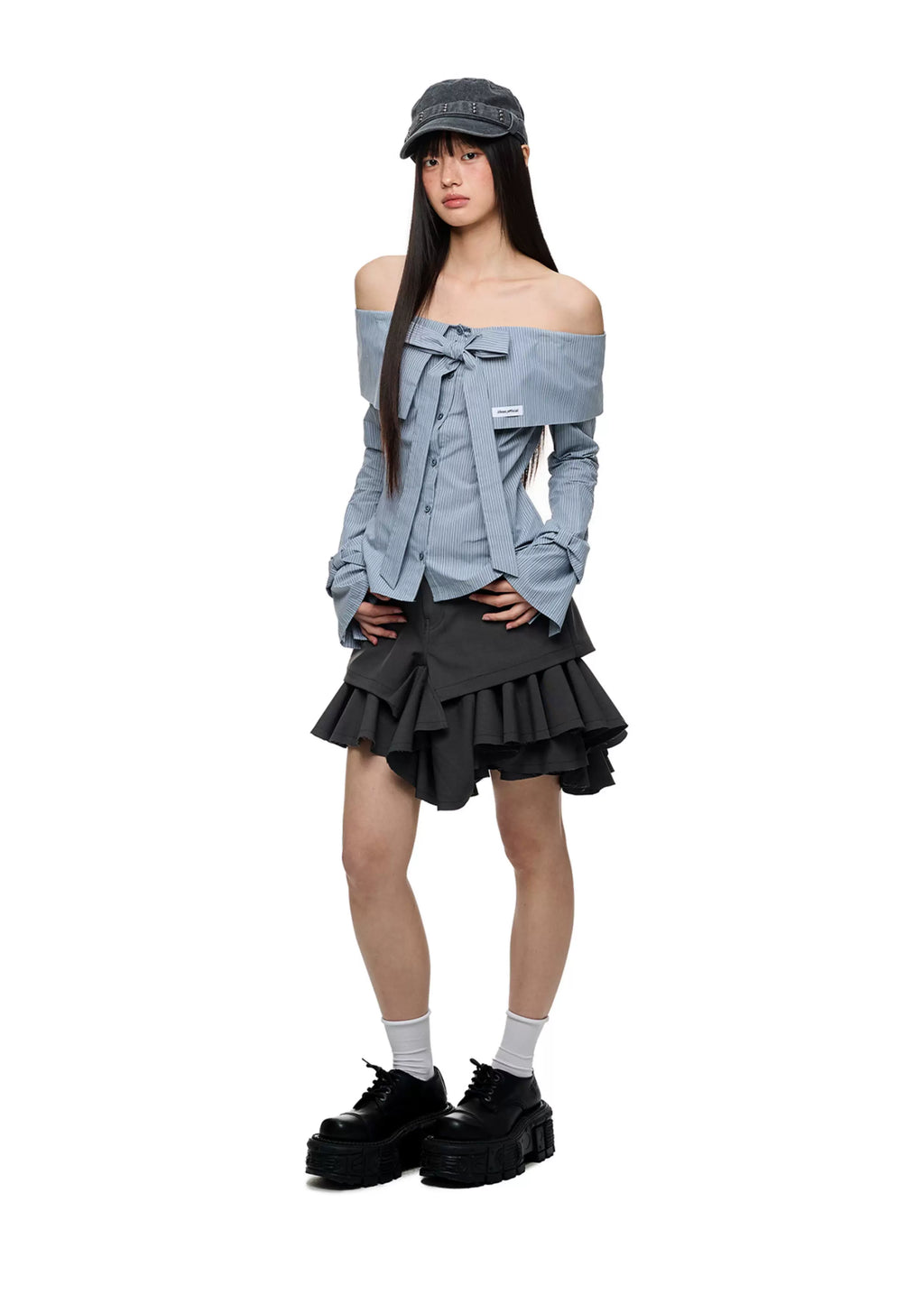 JIKOO Twill Burr Skirt