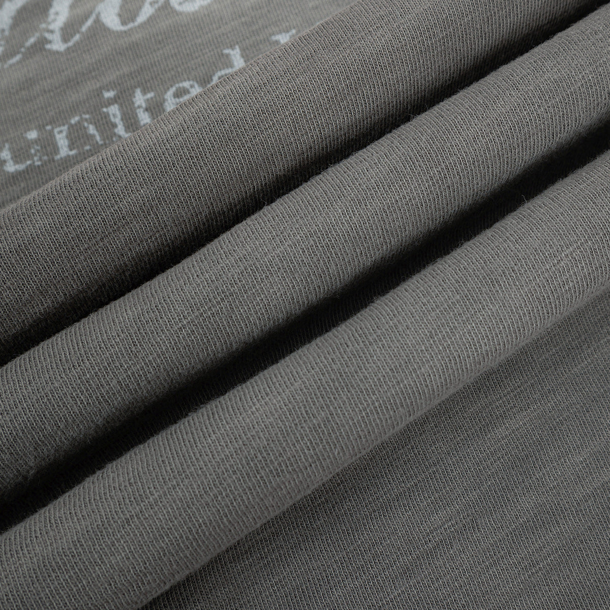 SUPER WAY Gradual Change Letter Print Tee