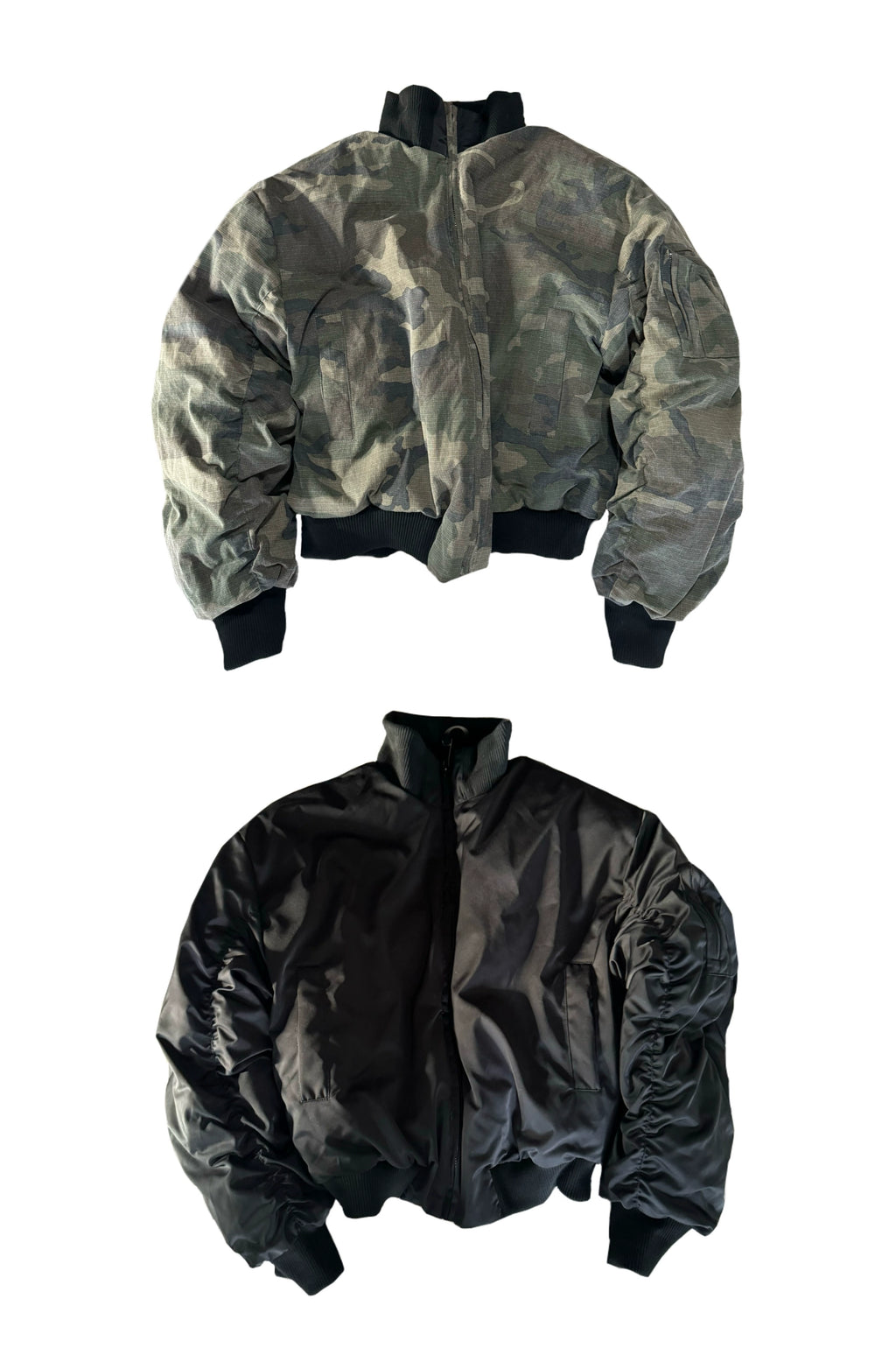 URRRGE Double-sided Camouflage Down Cotton-padded Jacket