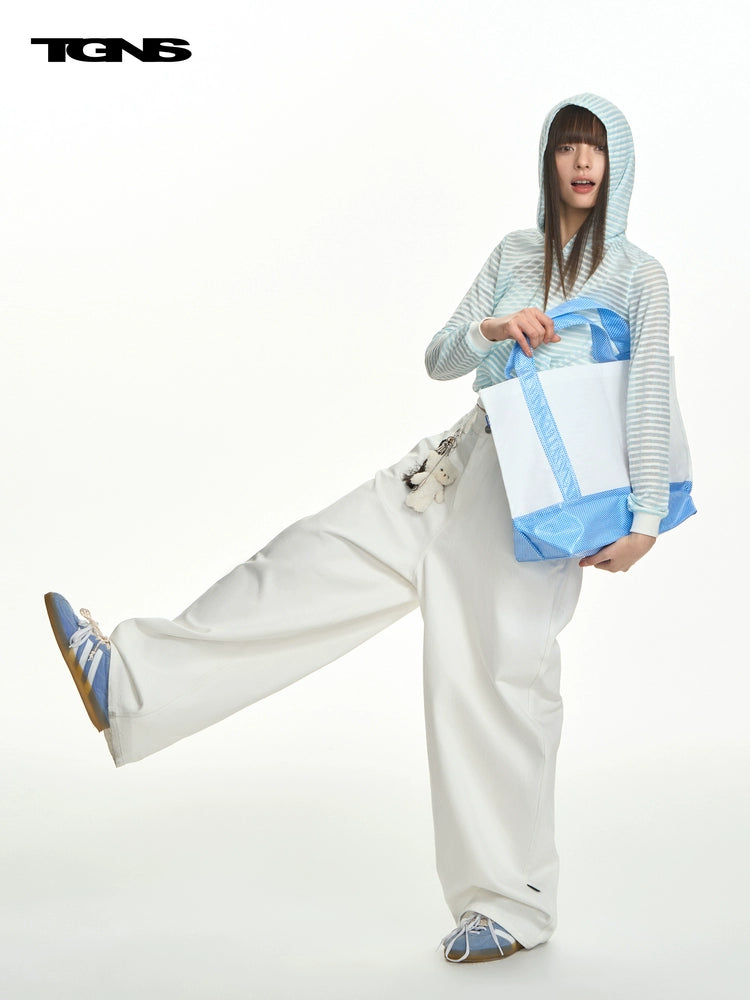 TGNS Striped Light and Thin Short Casual Jacket