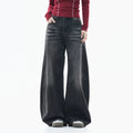 Zuocisankon Retro Cat Whisker Straight Jeans