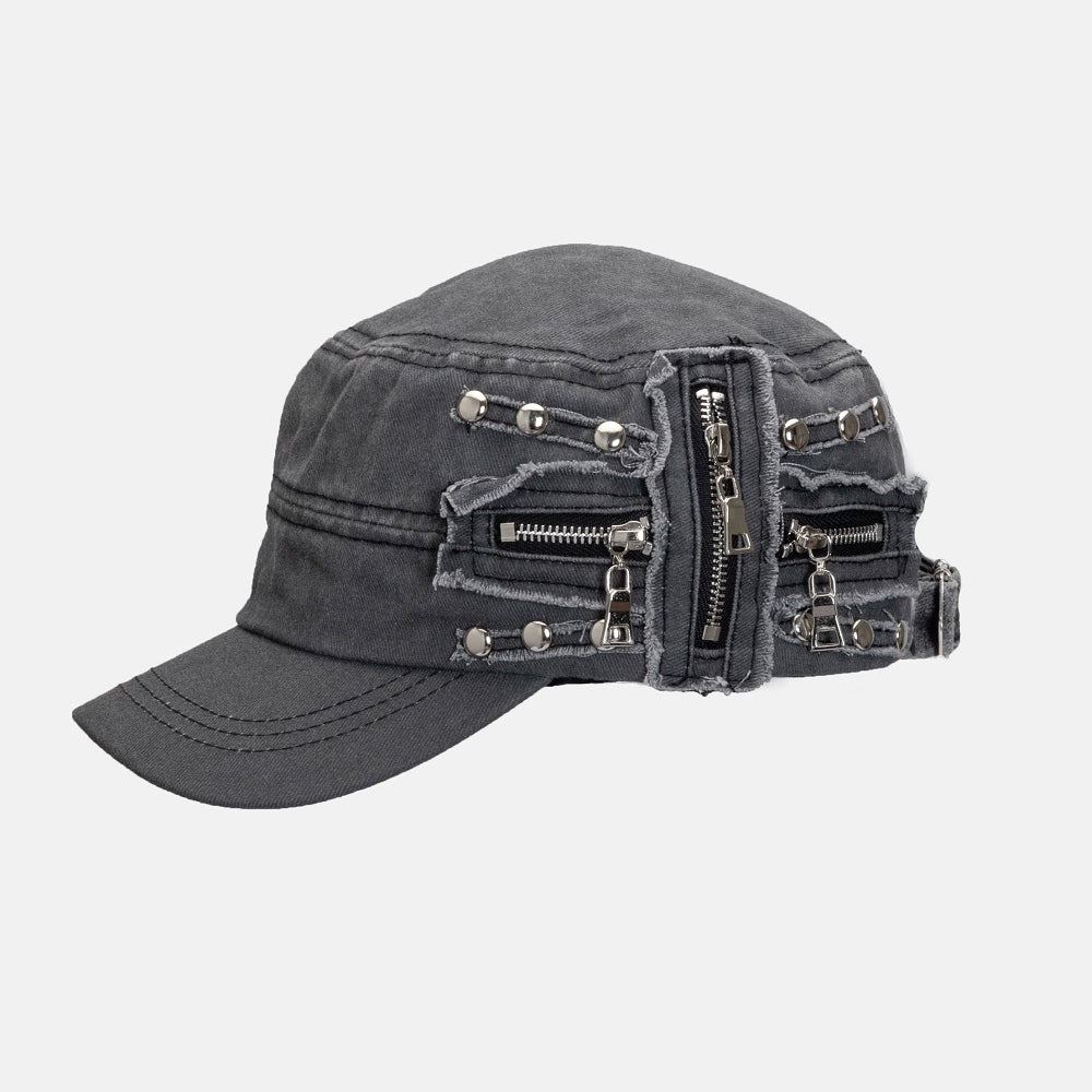 WORLDWIDE Niche Street Y2k Flat Top Retro Cap
