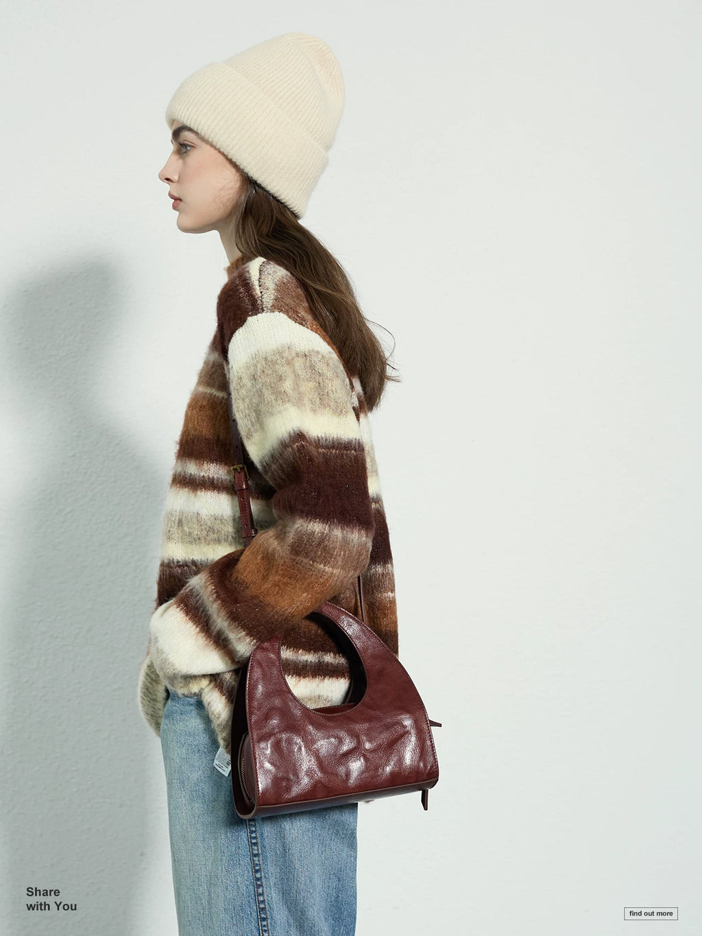 Momogigi Vintage Hand Grab Texture Premium Tote Bag