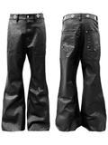 DETW Niche Micro-pull Brush Wax Coated Jeans