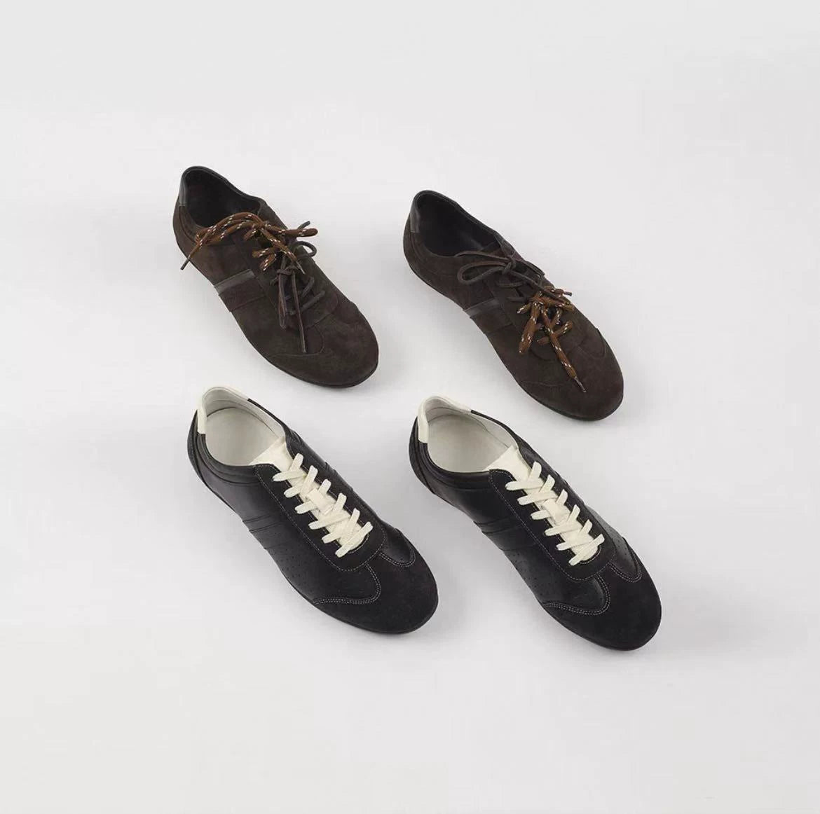 SHENLV STUDIO Genuine Leather Cowhide Suede Shoes