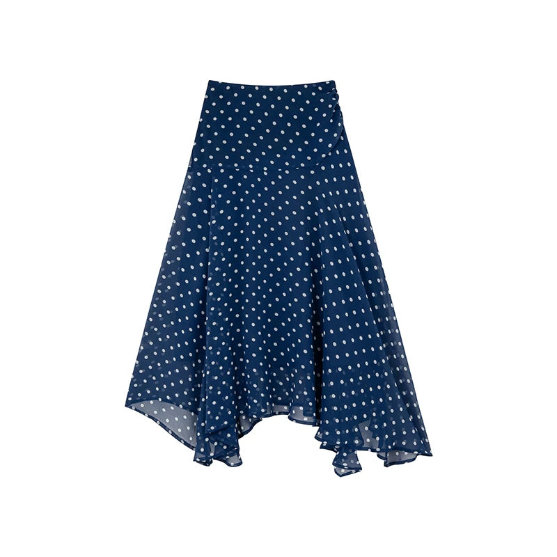 KANO Vintage Plaid Dot Skirt