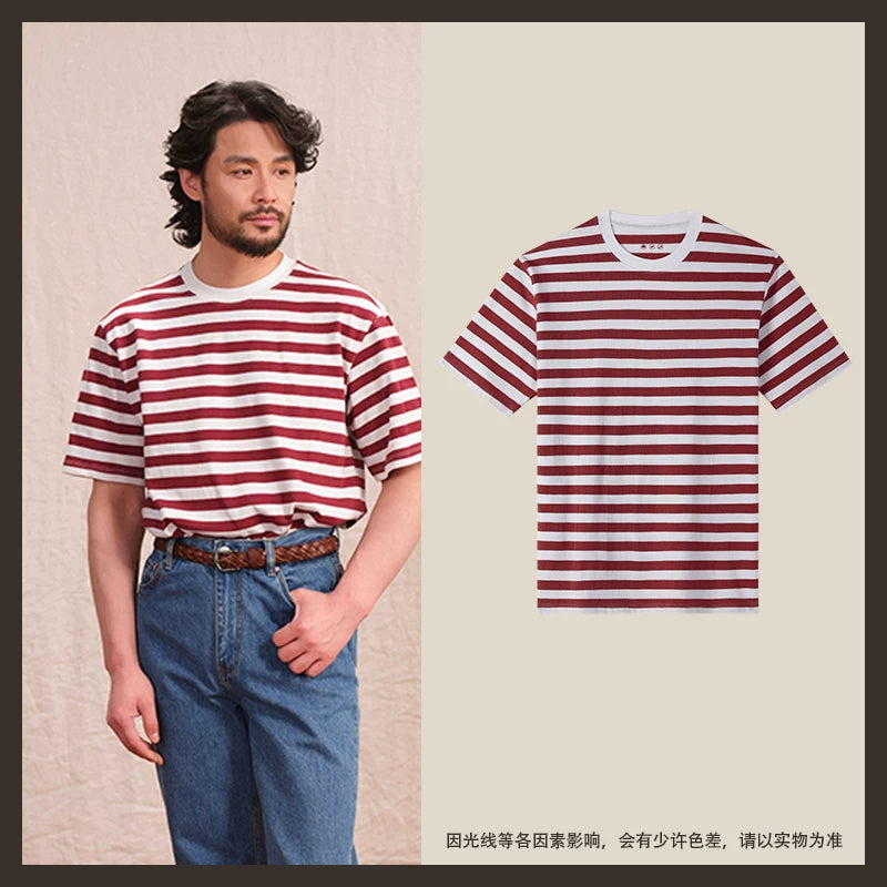 CULTUM Retro Sport Wide Striped Tee