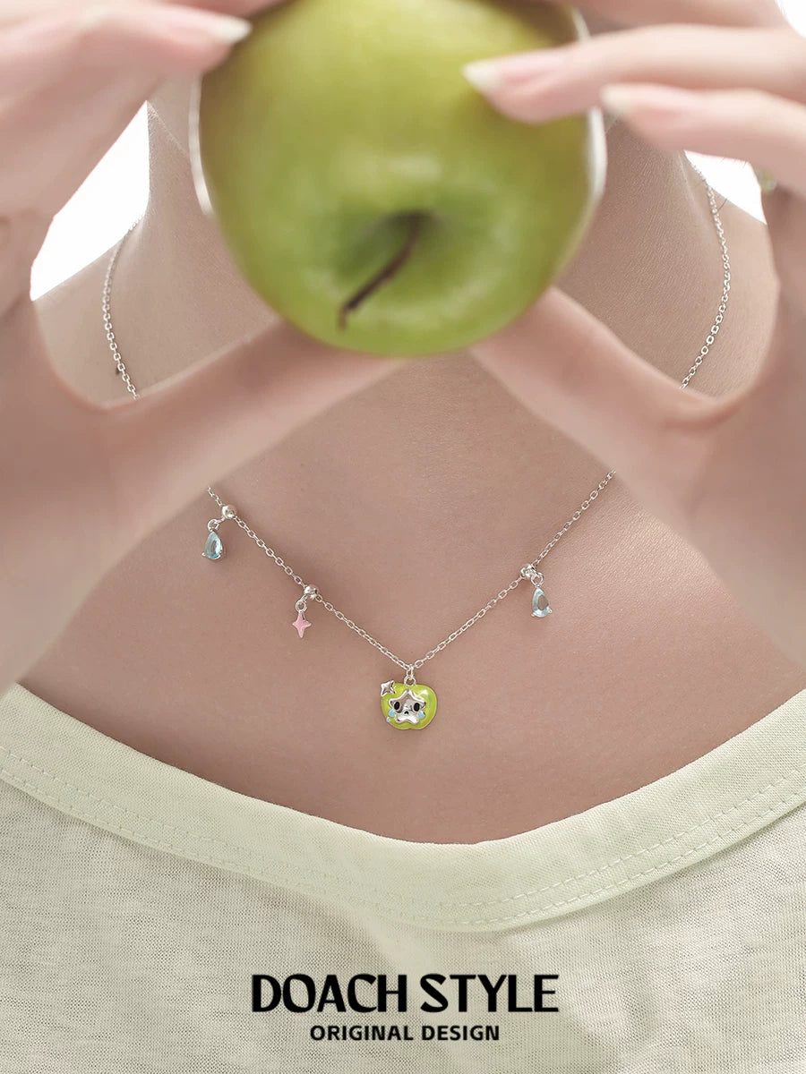 DOACH 925 Sterling Silver Sweet Cool Collarbone Chain Necklace