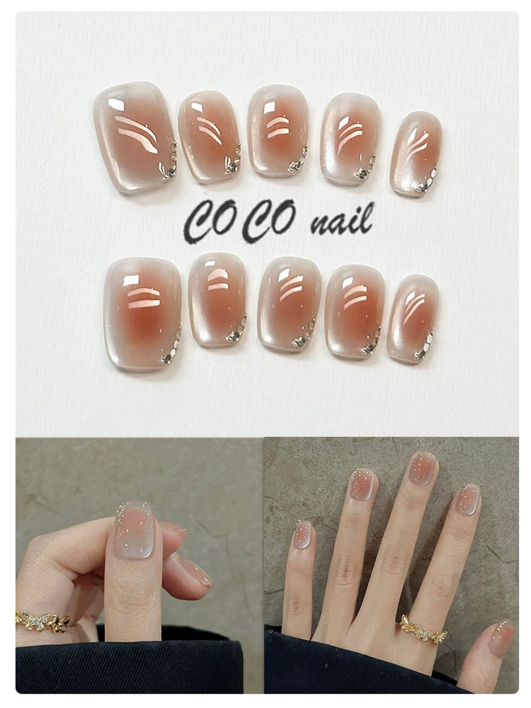 CoCo Embroidery Flower Handmade Manicure Wear Nail