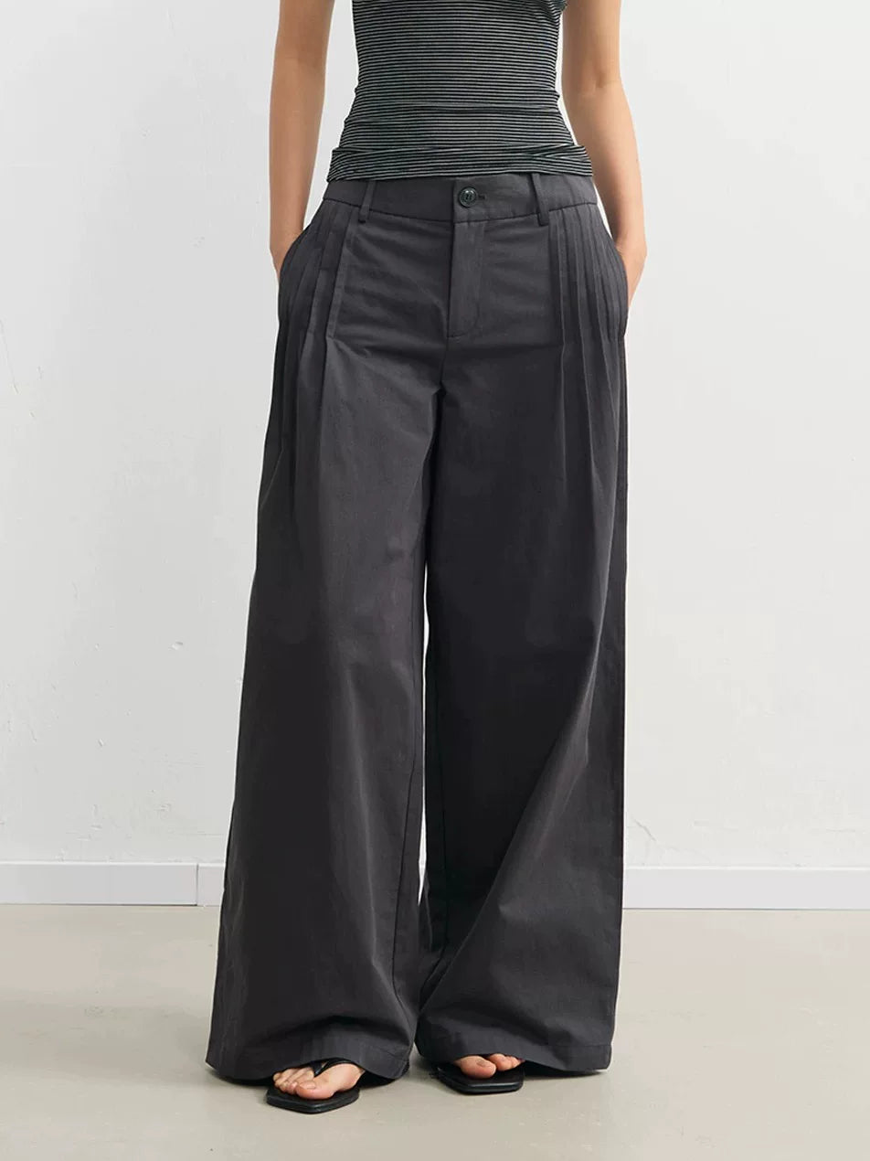 LINY LIBERTY Vintage Wide-leg Slacks