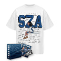 DKNT Cartoon Graffiti Small Neckline Casual Tee