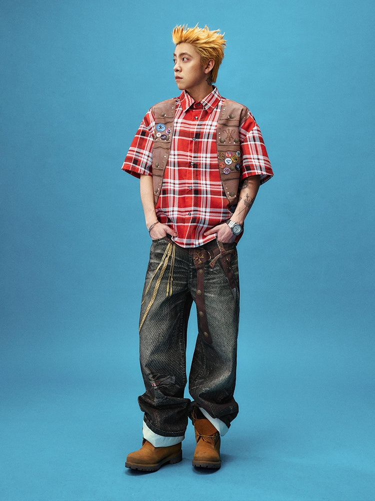 YADcrew High Street Casual Trendy Versatile Jeans