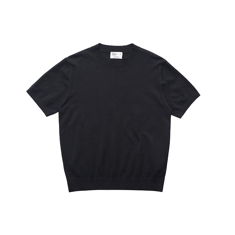 UNF Front Shoulder Turtleneck Knitted Tee